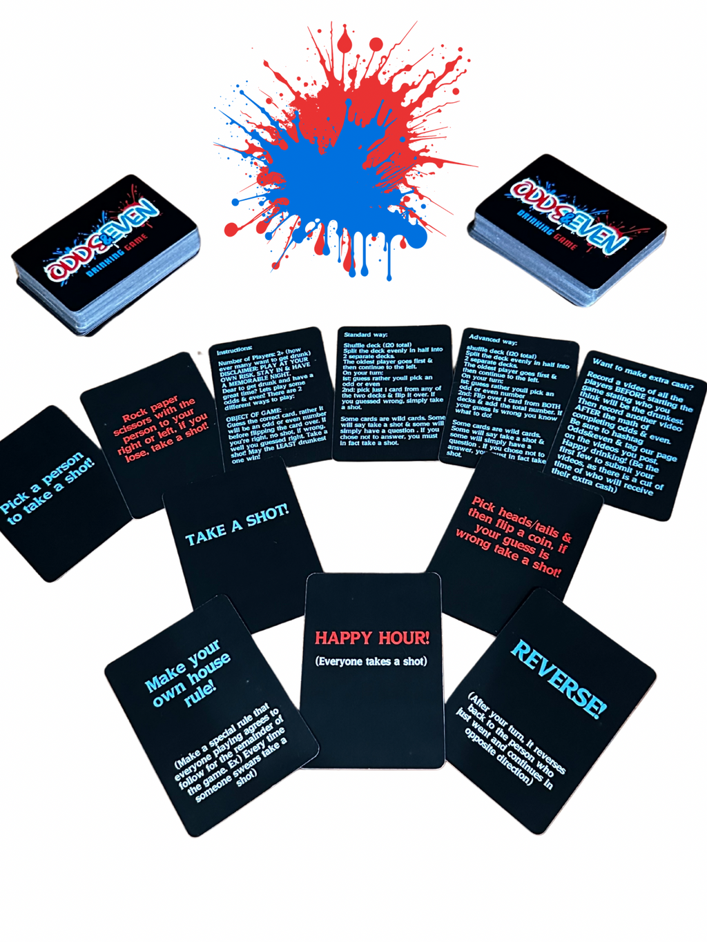 Odds & Even Drinking Card Game (Pre-Order)
