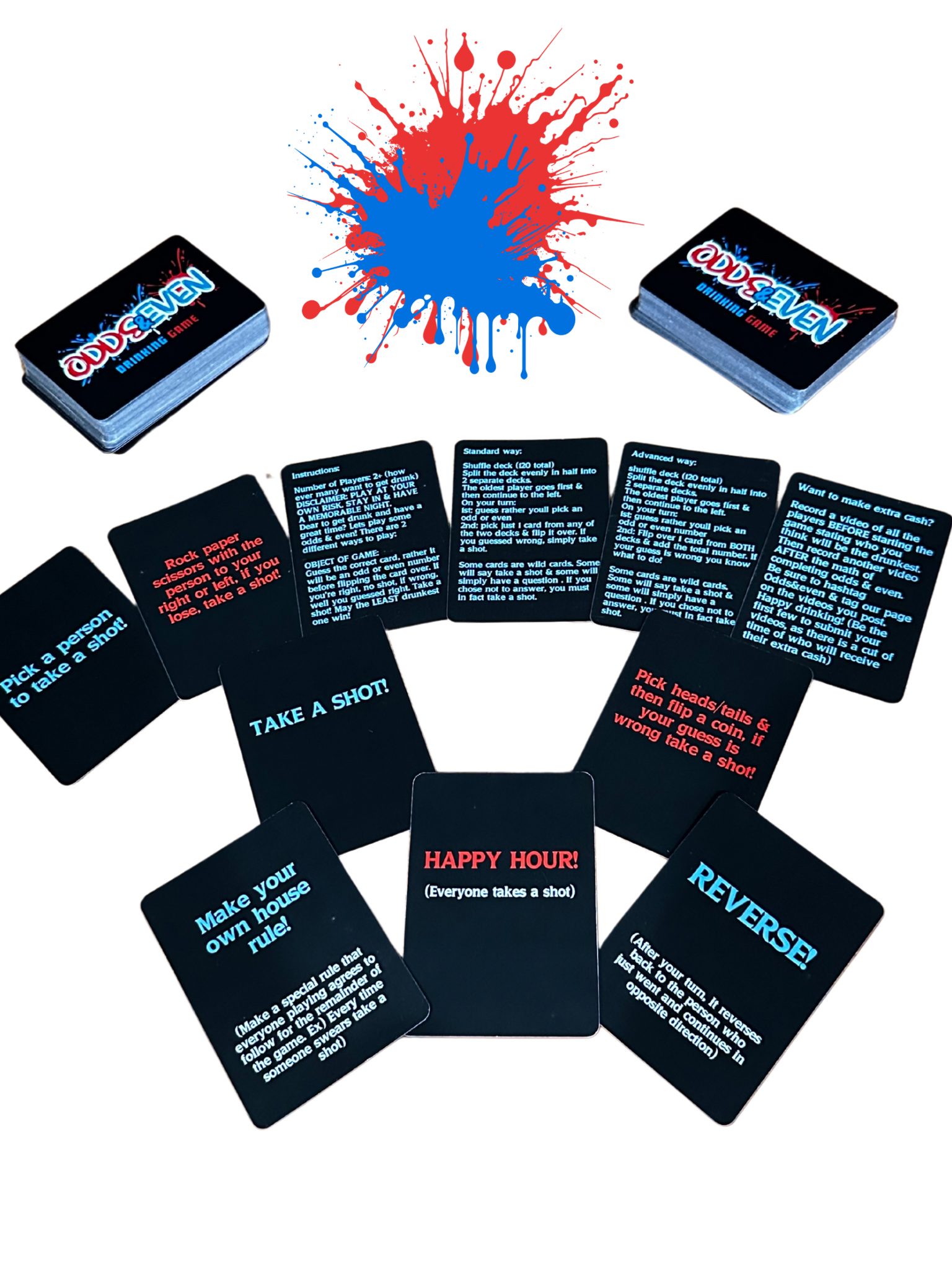 Odds & Even Drinking Card Game (Pre-Order)
